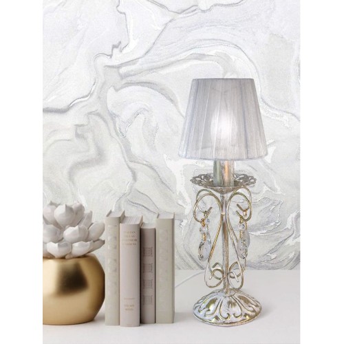 Настольная лампа интерьерная с хрустальем S5084-1