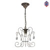 Люстра подвесная на кухню над столом с хрусталем S1249-1