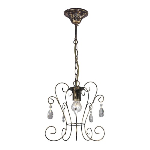 Люстра подвесная на кухню над столом с хрусталем S1249-1