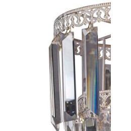 Хрустальная подвеска для люстры плашка золото