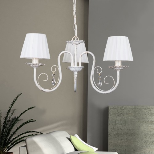 Люстра подвесная 3 лампы с абажурами S1002-3