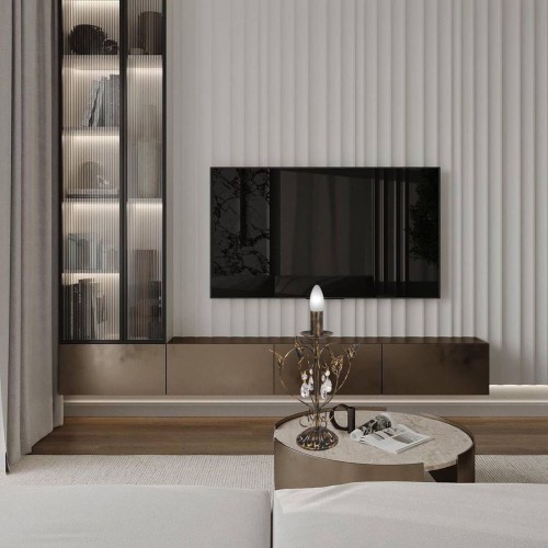 Настольная лампа флористика с хрусталем S5102-1