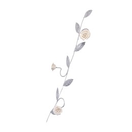 Ветка металлическая с розами Петрасвет S4036