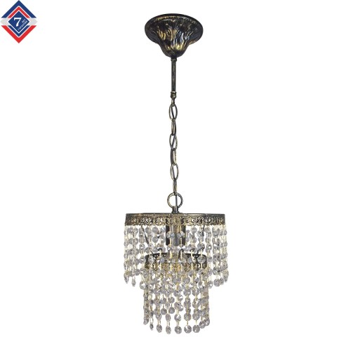 Люстра на кухню над столом с подвесками черная S2609-1