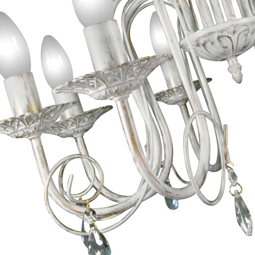 Люстра с хрусталем подвесная 8 ламп S1148-8