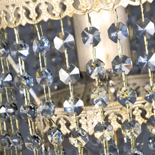 Люстра на кухню над столом хрустальные подвески S2608-1