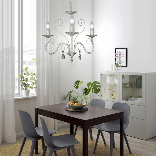 Люстра с хрусталем подвесная 3 лампы S1172-3