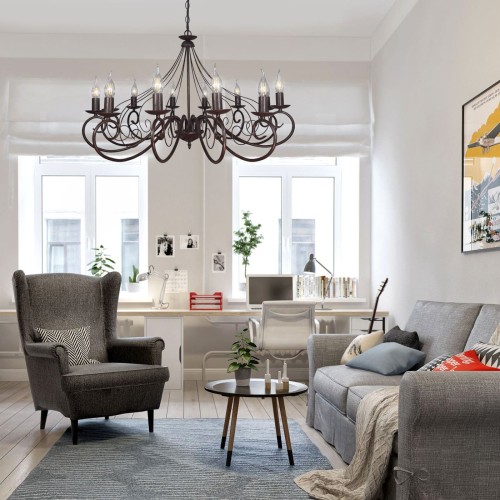 Люстра подвесная большая S1256-12