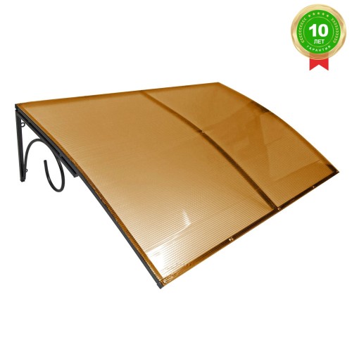 Козырёк над входной дверью S4026 Черный