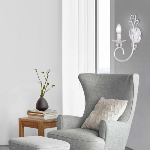 Бра хрусталь белая настенные свечи дизайнерские S3143-1