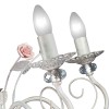 Люстра с хрусталем подвесная с цветами 5 ламп S1152-5