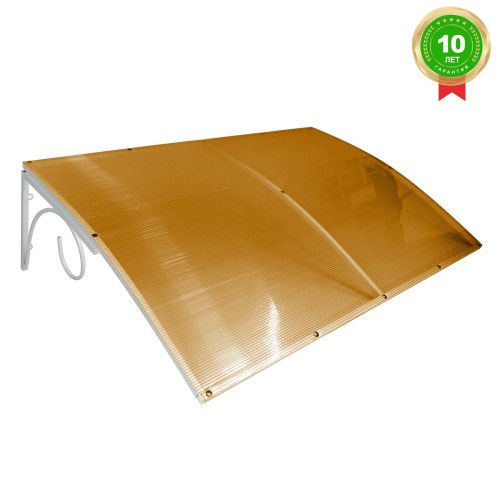 Козырёк над входной дверью S4026 Белый