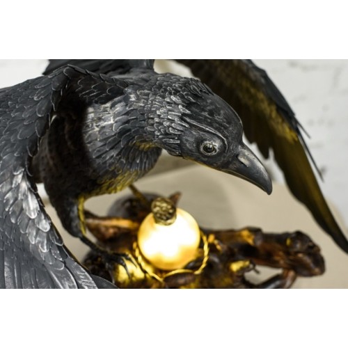 Напольный светильник дизайнерский Ворон S4012